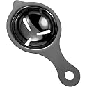 1 Pcs Stainless Steel Egg Yolk Separator for Baking & Cooking | Easy Egg White Separator Tool with Long Handle | Rust-Resistant, Durable, Dishwasher Safe Kitchen Gadget for Home Use (Black)