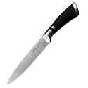 1 Pcs Stainless Steel Paring Knife Ultra Sharp Cooking Knife with Ergonomic Non-Slip Handle, Rustproof, Durable Blade Sharp Paring Knife for Precision Cutting (Silver-Black)