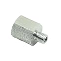 1 Piece 1/4" NPT Pipe Female To M8 x 1 Male Metric Gauge Adapter Stainless 304