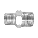 1 Piece 3/4" x 1/2" Male NPT Hex Nipple Plated Steel Hydraulic Fitting Adapter