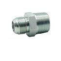 1 Piece Pipe Adapter 3/4" Male 37° Flare JIC(1-1/16"-12) x 1" Male NPT Plated Steel Hydraulic fitting