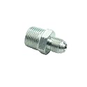 1 Piece Pipe Adapter 3/8" Male 37° Flare JIC x 1/2" Male NPT Plated Steel Hydraulic fitting
