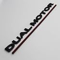 Zorratin Dual Motor Red Line Emblem, Fits Tesla Model 3 Y S X Trunk Rear