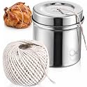 1 Set Kitchen Twine with Stainless Steel Dispenser Butcher Twine, White