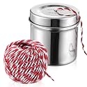 1 Set Kitchen Twine with Stainless Steel Dispenser Butcher Twine, Red