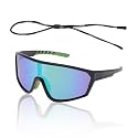 1 Set Motorcycle Riding Goggles Tri-Acetyl Cellulos PC UV400 Outdoor Sports Sunglasses for Motocross Dirt Bike ATV Green Lens Black Green Frame