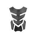 1 Set Universal 3D Motorcycle Gas Tank Sticker, Fuel Tank Protector Decal Pad Self-adhesive and Waterproof - Silver