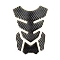 1 Set Universal 3D Motorcycle Gas Tank Sticker, Fuel Tank Protector Decal Pad Self-adhesive and Waterproof - Gold