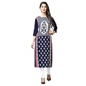 1 Stop Fashion Women39s Blue-Coloured Crep Knee