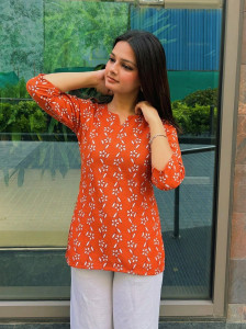 1 Stop Fashion Women Floral Print Straight