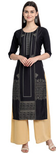 1 Stop Fashion Women Printed Straight Kurta