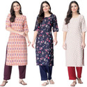 1 Stop Fashion Women Printed Straight Kurta