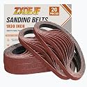 1 x 30 Inch Sanding Belts, 20 Pcs 240 Grits Sander Paper