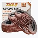 1 x 30 Inch Sanding Belts, 20 Pcs 40 Grits Sander Paper