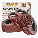1 x 30 Inch Sanding Belts, 20 Pcs 100 Grits Sander Paper