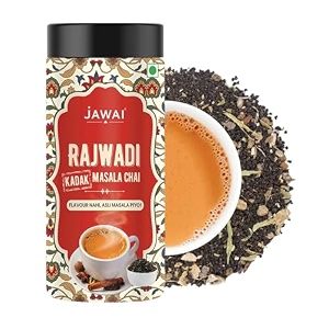 jawai rajwadi kadak masala chai strong masala tea  immunity booster  black tea  masala chai  refreshing spiced tea  100 natural ingredients  400 grams  makes 160 cups