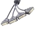 1 x M9140 for 16104-00 KX-20 M9140 to 4-Way DVI Splitter Cable for Graphics Cards 1/5 2/6 3/7 4/8
