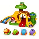 1 Year Old Boy Toys, Lion Car Ramp Slide, 4 Animal Cars & Lights