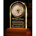 1 Year Wedding Anniversary Crystal Clock Gifts