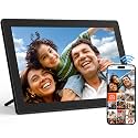 10.1" WiFi Digital Picture Frame with IPS Touch Screen, Smart Digital Photo Frame with 16GB Storage, Auto-Rotate, Wall Mountable, Share Photos Instantly via App, Gift for Women & Men