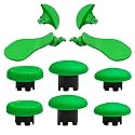 10 in 1 Back Paddles Replacement for PS5 Dualsense Edge Controller(Green)