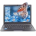 10.1-inch Portable Mini Pink Laptop Computer, DDR4 8GB RAM, 256GB SSD, Celeron N4000, Built-in Webcam, Notebook with WiFi, HDMI, Bluetooth, Type-C Charging, Easy to Carry（Transparent Gray）
