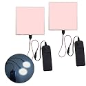10 * 10cm EL Panel Electroluminescent Light Sheet Decorations Light Lamp Sheet Sheet with Battery Inverter (White)