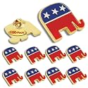 10/20/50/100Pcs Grand Old Party GOP Elephant Enamel Pins Bluk -Show Your Support for Grand Old Party 2024 Presidential Election