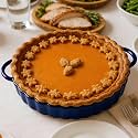 10×2in Deep Ceramic Pie Pan with Handles for Pie Quiche Tart Baking. Easy to grip, Lead-Free. Casserole Lasagna Dish for Thanksgiving Christmas Gift. Oven Microwave Dishwasher Safe. Blue
