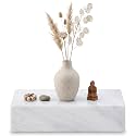 10"L X 6"w X 3"h Marble Look Display Riser, Acrylic Pedestal, Square
