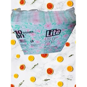 1039on lite extra soft luncheons 1 ply paper napkins tissue paper - 50 pulls pack of 4 total 200 pulls
