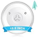 10.5" Universal Microwave Plate Replacement Glass Turntable | Fits GE, Panasonic, Magic Chef, Hamilton Beach, Oster, and More