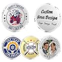 10 Custom Challenge Coins, Personalized Challenge Coins with Logo/Text