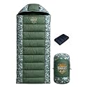 10 Degree | Soft Fur Lining | Extra Large Size | 2.4 Kg Weight | Soft and Warm Sleeping Bag for Adventure | Camping, Trekking and Outdoor Activity