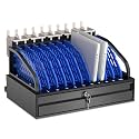 POCHAR 10-Device Open Charging Station for Chromebooks, iPads &amp; Tablets