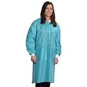 Medical Nation 10 Disposable Lab Coats - Durable 50g SMS Knee Length Reusable Lab Coat with Knit Cuffs and Pockets, Unisex | Perfect for Dental, Hospitals, Pharmacies, Labs, Clinics- Teal, Small