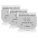 10# Dog Grooming Ceramic Blades,Compatible with Andis,Oster A5,Wahl KM10