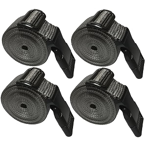 10 feet long utility strap belt with quick-release buckle adjustable for luggage bags traveling bikes cars outing silver 4 pack