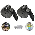 10 feet Long Utility Strap Belt with Quick-Release Buckle Adjustable, for Luggage Bags, Traveling, Bikes, Cars, Outing, (Silver, 2 Pack)
