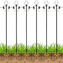 10 ft Outdoor String Light Poles for Outside, 6 Pack Metal Light Poles