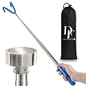 10 FT Telescoping Pickup Tool Magnetic Pole with Hook, Telescopic Reach Pole Multi-Tool | Includes Double Hook &amp; Strong Magnet Attachments on both sides Portable Utility Tool with Carrying Bag
