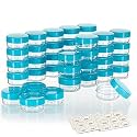 10 Gram Sample Containers with Lids, Small Containers with Blue Lid
