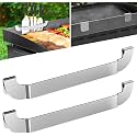 10 Inch Griddle Spatula Holder Magnetic Design, Stainless Steel Grill Barbecue Tool Rack, Griddle Accessories for Blackstone Flat Top Griddle and Other Grill Griddles (2 Pcs)