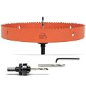 10 inch Hole Saw for Wood, Metal, Plastic &amp; Drywall, with Arbor
