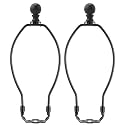 Black 10 inch Lamp Shade Harp Holder,2 Set Adapter for Floor Table