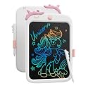 10 inch LCD Writing Tablet for Kids, Unicorn Toys Gifts for Girls Aged 3-5, Toddler Girl Kids Educational Travel Toy, Birthday Gift for 3 4 5 6 7 8 9 Year Old Girl (White)