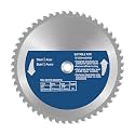 10 Inch Metal Cutting Saw Blade,Replacement for Evolution 10BLADEST Blade for Cutting Mild Steel and Ferrous Metals,52 Teeth,1 Inch Arbor,Compatible with Evolution Rage3,Rage3 DB Miter Saw