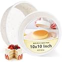 10 inch Round Cake Pans with Metal Reinforced Frame for Baking