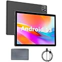 aiprotablet 10 inch Tablet Android 13 Tablets, 4GB RAM 64GB ROM 512GB Expand, Quad-Core Processor, 1280x800 IPS HD Touch Screen, GPS, WiFi, Dual Camera, Bluetooth, 6000mAh Battery (Gray)