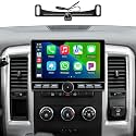 10 inch Touchscreen Car Stereo Radio for Dodge Ram 1500 2500 3500 2009-2012 Replacement Dash Kit w/Wired Wireless CarPlay Android Auto Navigation (10" Ram SKK 09-12)